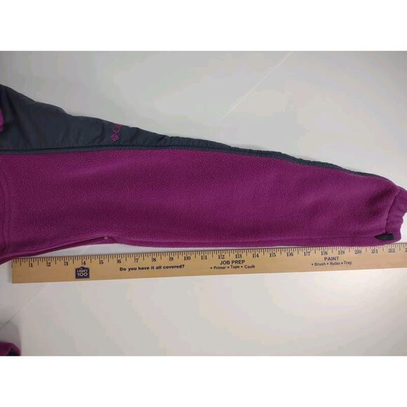 Columbia Vertex Core Interchange Fleece Womens Zip Jacket Purple Gray Sz S - Picture 7 of 10